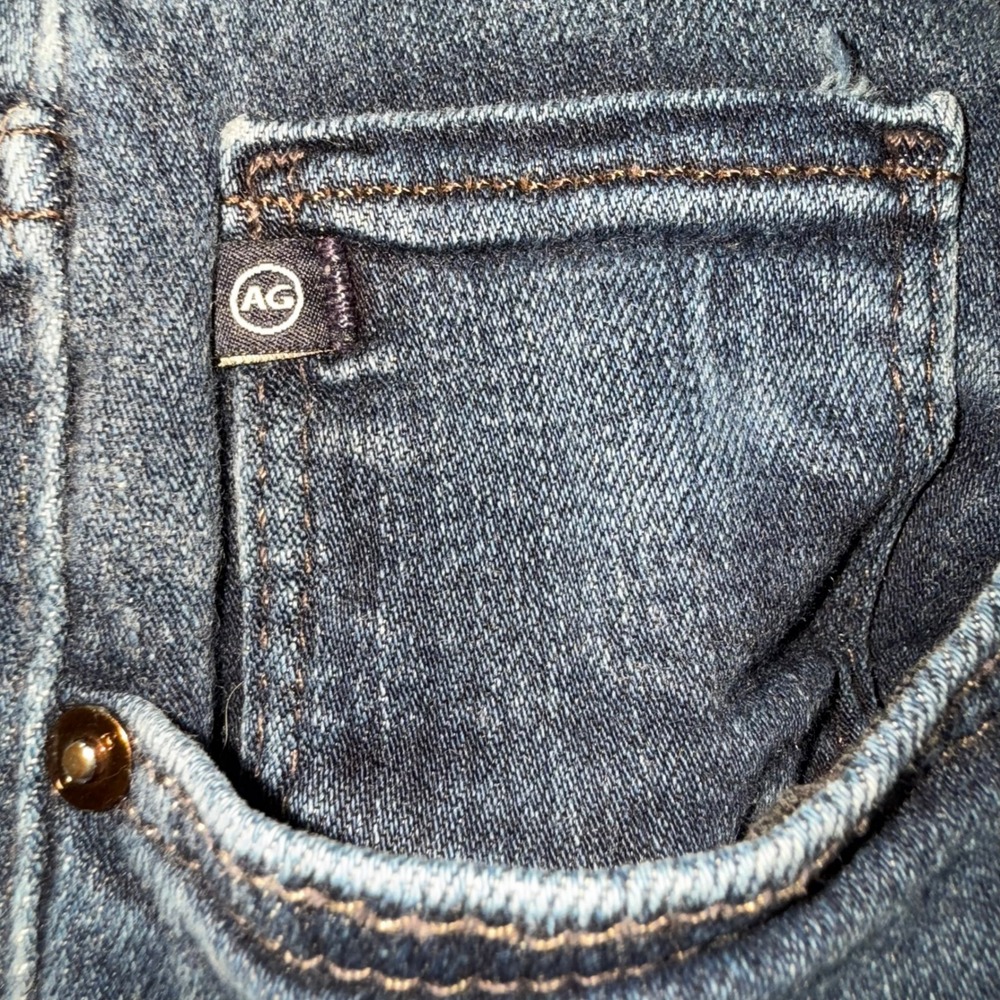 AG ADRIANO GOLDSCHMIED Prima Mid Rise Dark Wash Cigarette‎ Jeans Size 30R - Picture 4 of 7